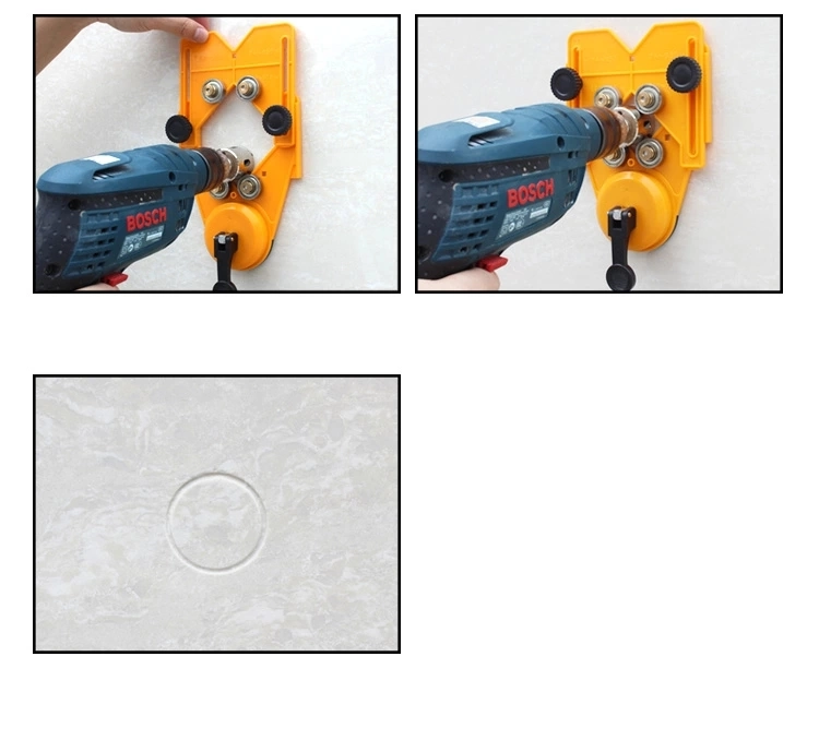 4-83mm Drill Guide Vacuum Base Sucker Diamond Coated Tile Drill Bit Glass Hole Saw Openings Locator