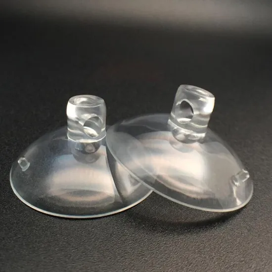 Hot Sale Plastic Vacuum Suction Cup with Screw Thread Anti Vibration Rubber Product Rubber Part PVC Clear Suction Cups PVC Sucker