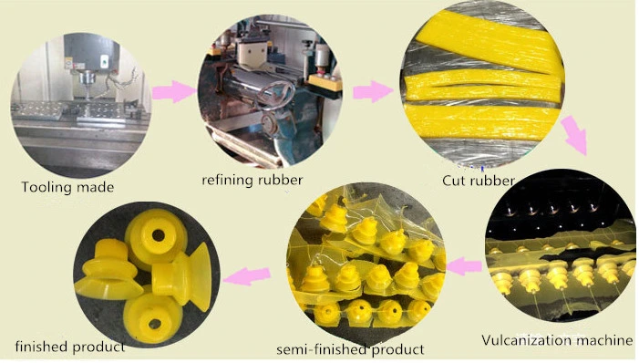 Custom Plastic Rubber Vacuum Sucker Suction Cup for Machinery, Robot