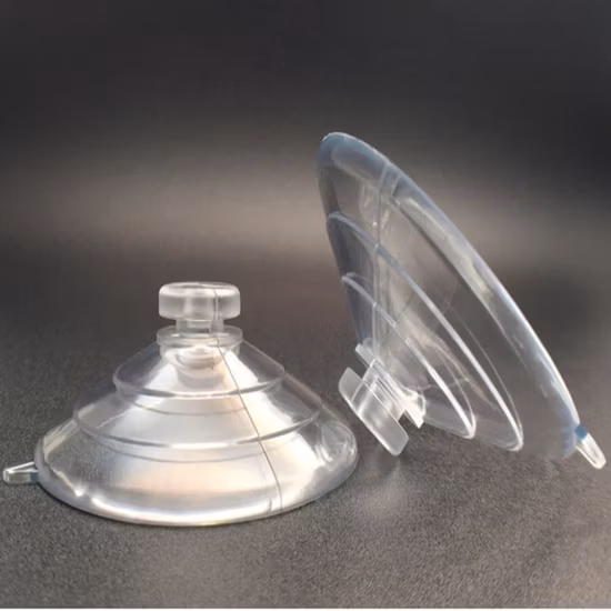 Hot Sale Plastic Vacuum Suction Cup with Screw Thread Anti Vibration Rubber Product Rubber Part PVC Clear Suction Cups PVC Sucker