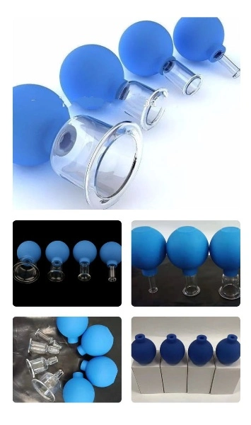 Cellulite Cups Body Massage Kit Vacuum Cups Glass Suction Cups