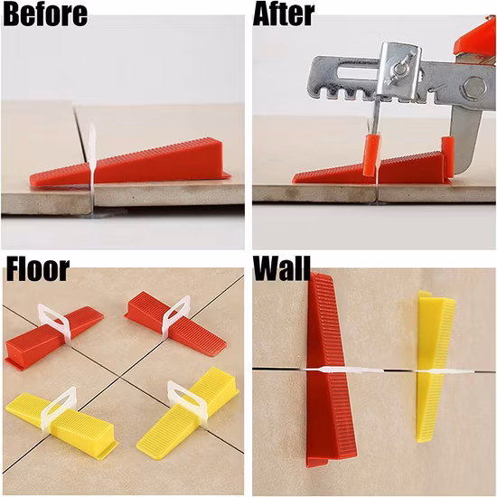 Good Price Factory Direct 0.5mm 1.0mm 2.0mm Tile Spacer Clip Tile Leveling System Tile Leveler